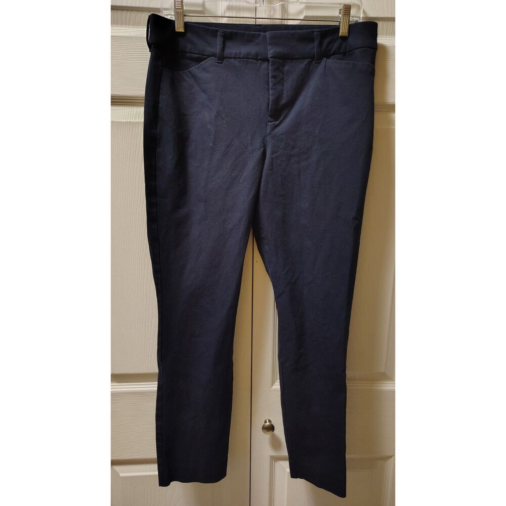 Old Navy Mid Rise Pixie Skinny Secret Smooth Pockets Pants - Navy Blue Size 10